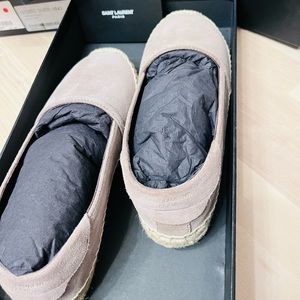Saint Laurent suede espadrille in size 34.5 - brand new in box